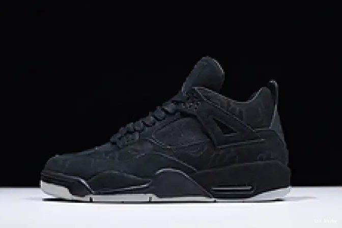 1st Kicks Nike Jordan 930155 4 retro Air kaws 001 black 0528